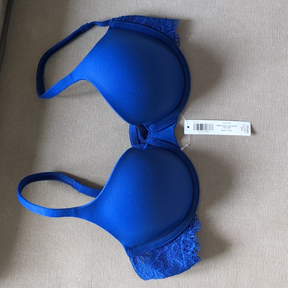 Blue Soma Embrace Enchanting Lace Demi Bra